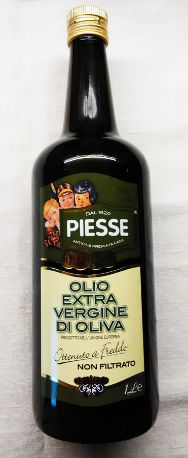 Оливковое масло для детей. PIESSE. Extra Virgin. Нефильтрованное