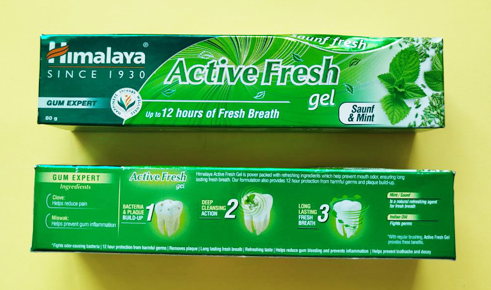 Зубна паста Himalaya active fresh gel