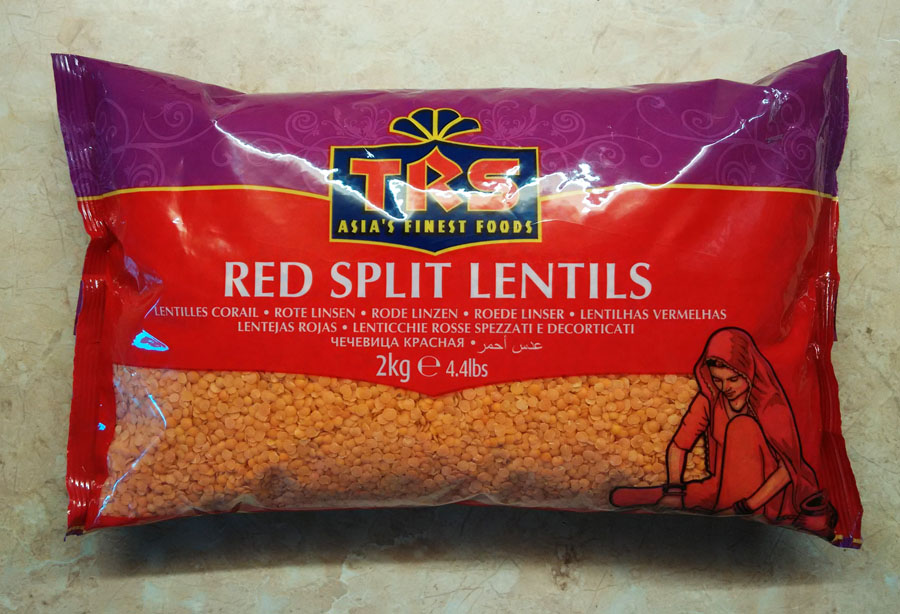 RED SPLIT LENTILS Индийская красная чечевица